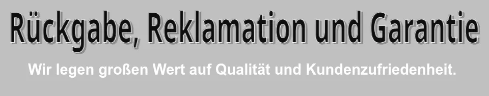 rueckgabe reklamation