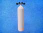 Preview: Tauchflasche 12 Liter Weiss konkav mit Twin-Ventil - 232 bar
