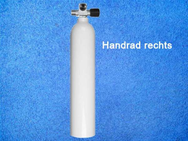 Tauchflasche 3 Liter Alu mit Brückenventil rechts