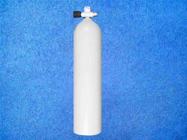 Preview: Tauchflasche 50 cuft mit Brückenventil Luxfer Alu weiss Preview: Tauchflasche 50 cuft mit Brückenventil Luxfer Alu weiss