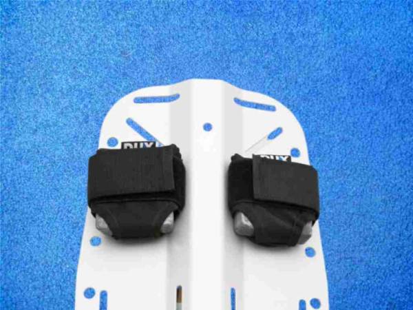 Preview: Trimmbleitaschen Paar montiert am Backplate