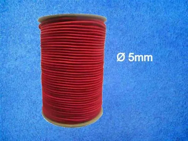 Bungee Cord 5mm, rot, rolle