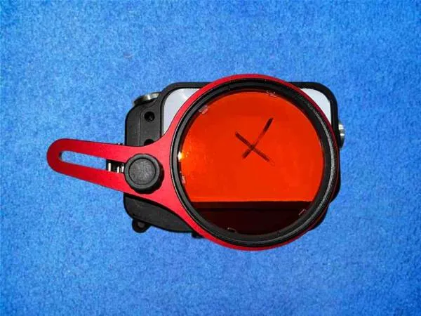 Carbonarm Filter Adapter für Unterwassergehäuse mit Rotfilter