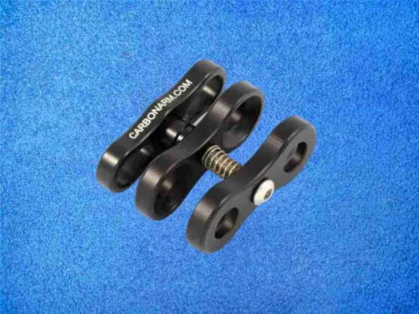 Carbonarm Klemmschelle 2-fach - seitlich