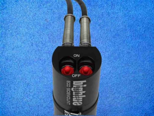 Preview: Bigblue EOD Akkutank Sidemount-Kopf, Schwarz