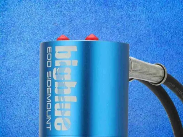 Bigblue EOD Akkutank Sidemount-Kopf, Blau