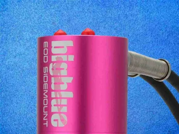 Bigblue EOD Akkutank Sidemountkopf, Pink