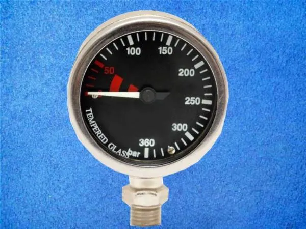 Finimeter Schwarz, 360 bar