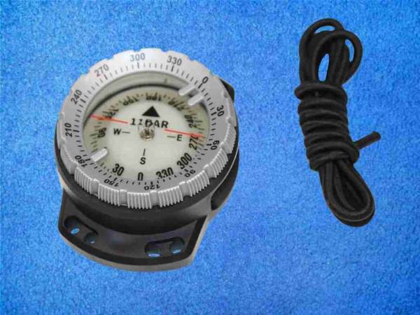 Preview: Kompass mit Bungee Mount grauem Stellring