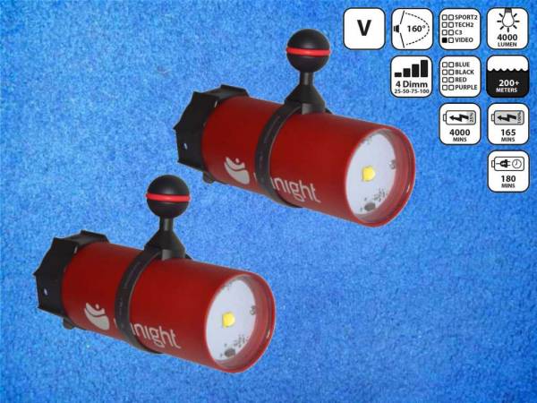 Dual Nanight Sport Video Tauchlampe