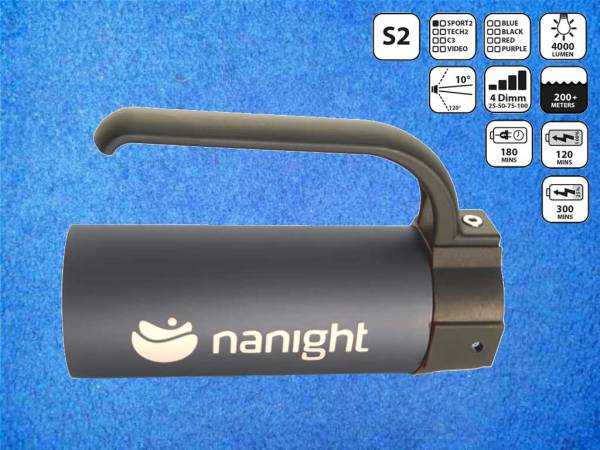 Nanight Sport 2 Tauchlampe - Schwarz