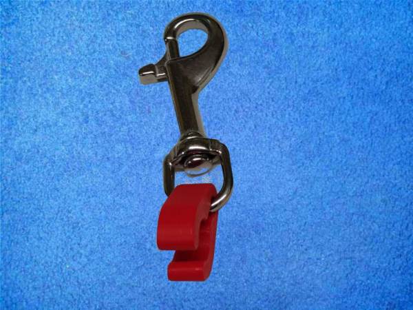 Quick release Schlauchclip rot mit Boltsnap