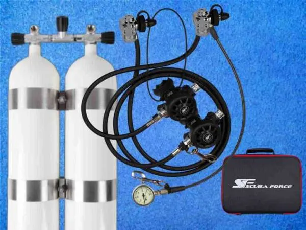 D12 konkav mit Atemregler Twin Tec Set 3