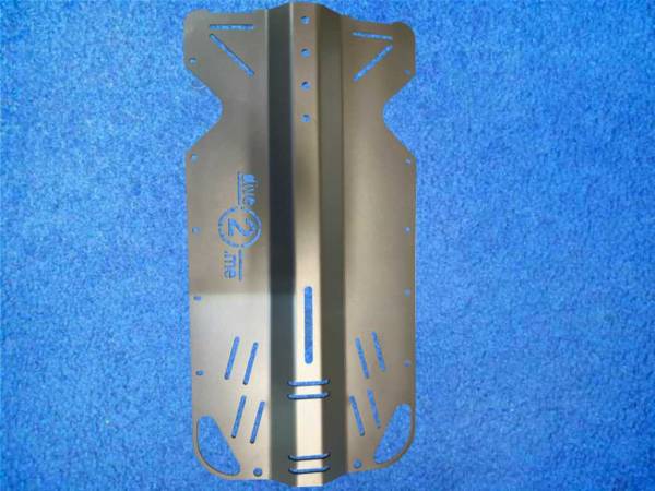 Backplate Edelstahl V4A mattiert