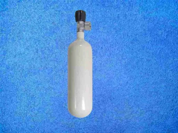 Tauchflasche 1 Liter ECS mit Ventil Comptec