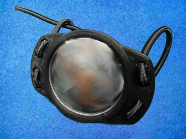 Preview: Tauchspiegel Version 4 - Schwarz, von vorne