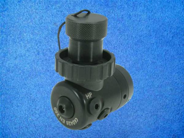 Preview: Atemregler Set TDS TAC - Black-Edition D12 Preview: tds tac, black 1te Stufe seitlich