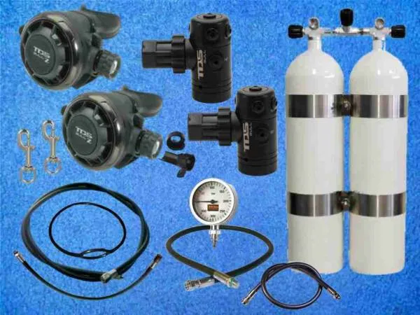 Atemregler Set TDS Gull Tek mit D12 konkav