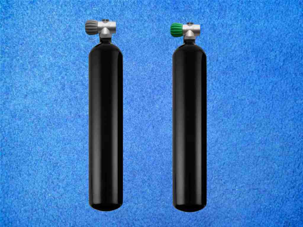 2x 3 ltr. Stahlflaschen