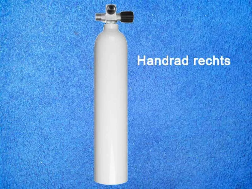 Tauchflasche 3 Liter Alu mit Brückenventil rechts Tauchflasche 3 Liter Alu mit Brückenventil rechts
