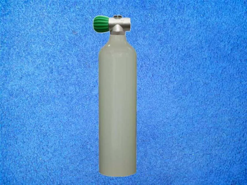 Alu Tauchflasche 3 Liter Rebreather Ventil O2