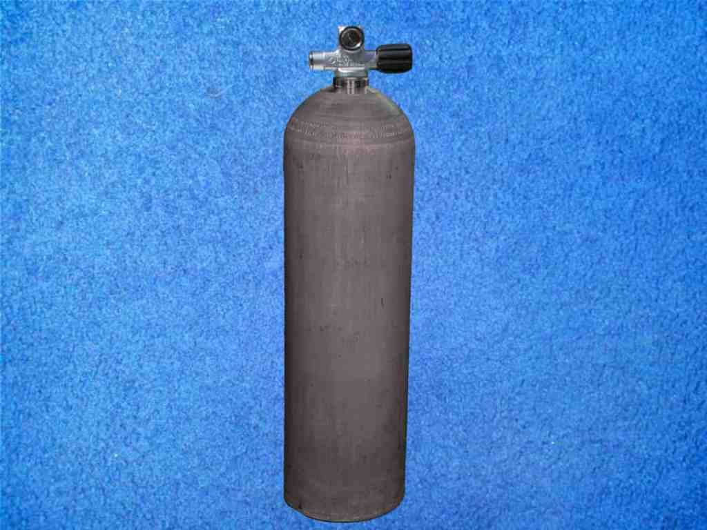 Tauchflasche 50 cuft Alu mit Brückenventil rechts Tauchflasche 50 cuft Alu mit Brückenventil rechts