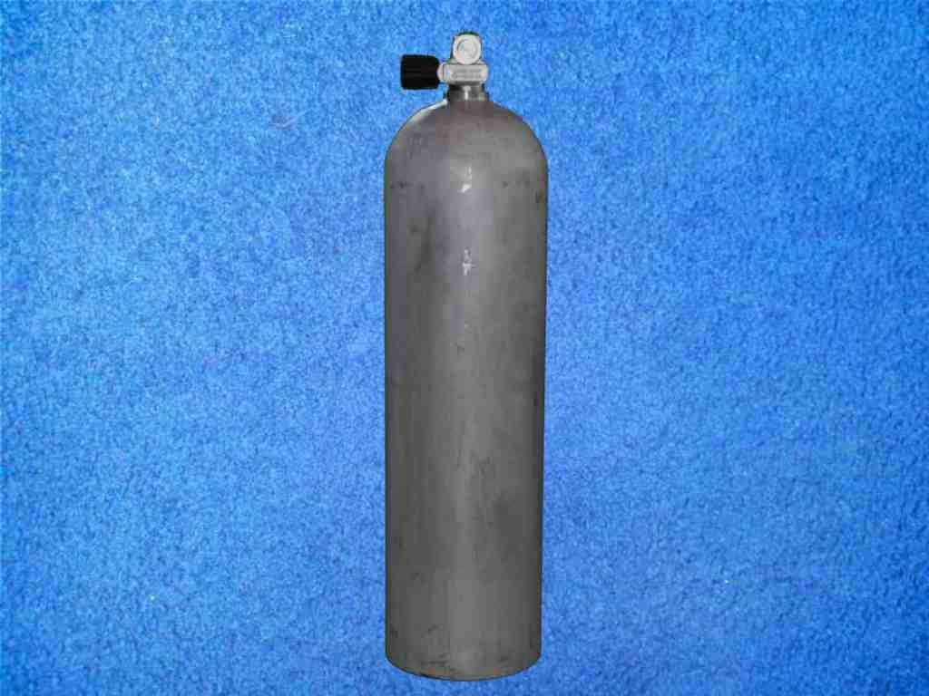 Tauchflasche 50 cuft Alu mit Monoventil links Tauchflasche 50 cuft Alu mit Monoventil links