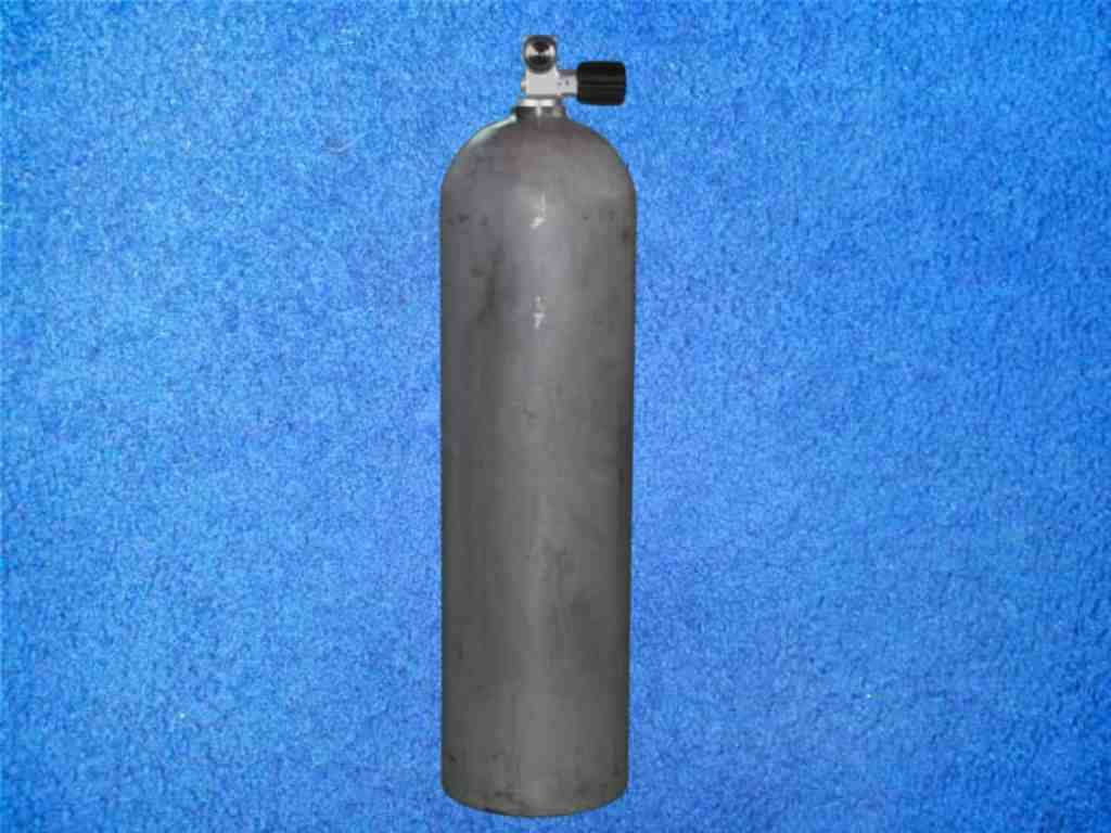 Tauchflasche 50 cuft Alu mit Monoventil rechts Tauchflasche 50 cuft Alu mit Monoventil rechts