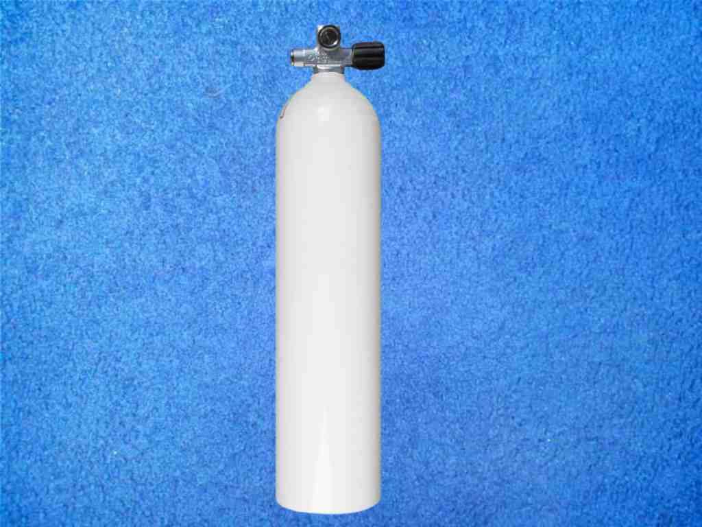 Tauchflasche Luxfer Alu 50 cuft mit Brückenventil rechts Tauchflasche Luxfer Alu 50 cuft mit Brückenventil rechts
