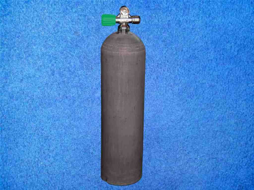 Tauchflasche 80 cuft Alu mit Nitroxventil links