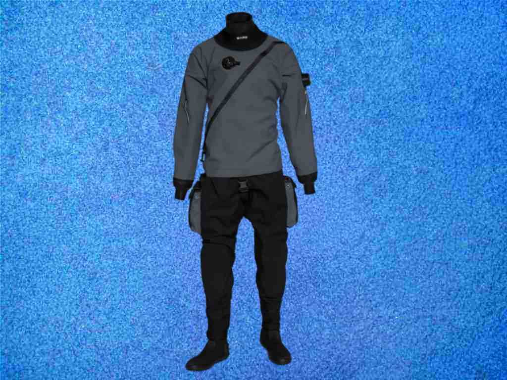 Bare Aqua Trek Evo Trockentauchanzug Schwarz/Grau Bare Aqua Trek Evo Trockentauchanzug Schwarz/Grau