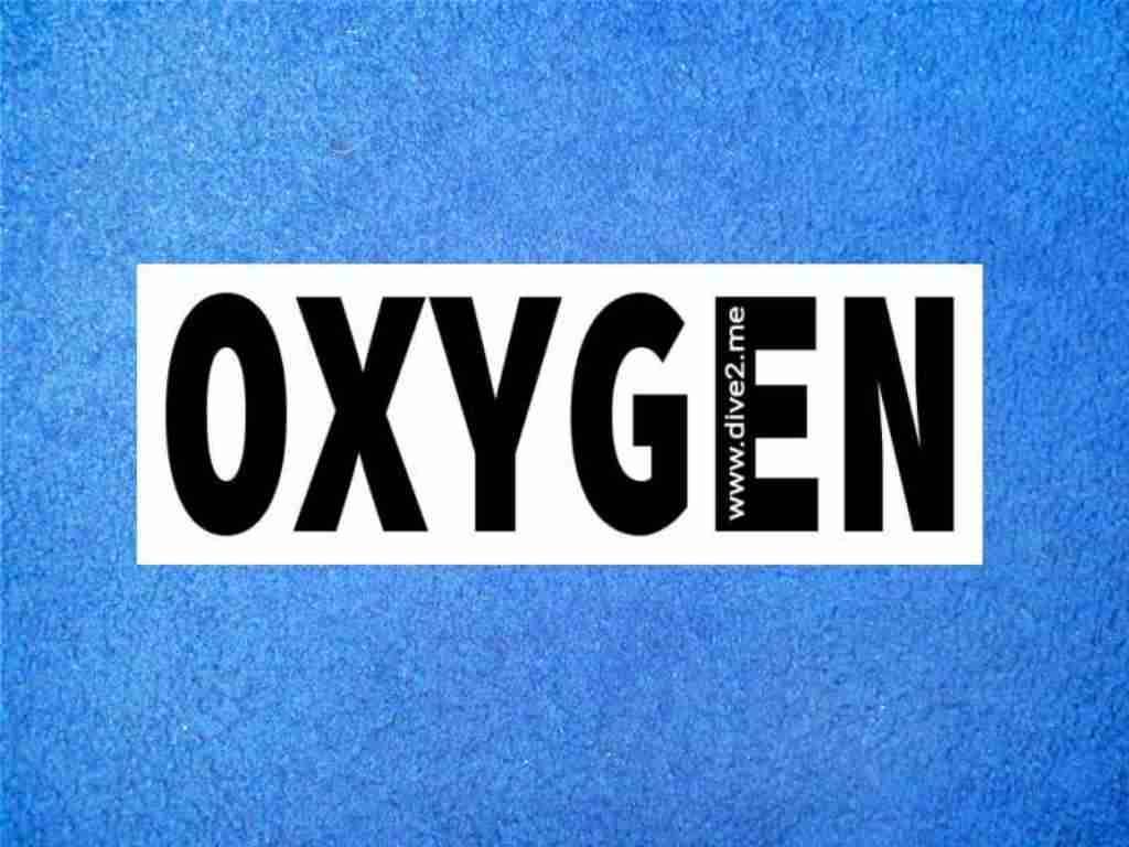 Sauerstoff Oxygen Aufkleber 14cm
