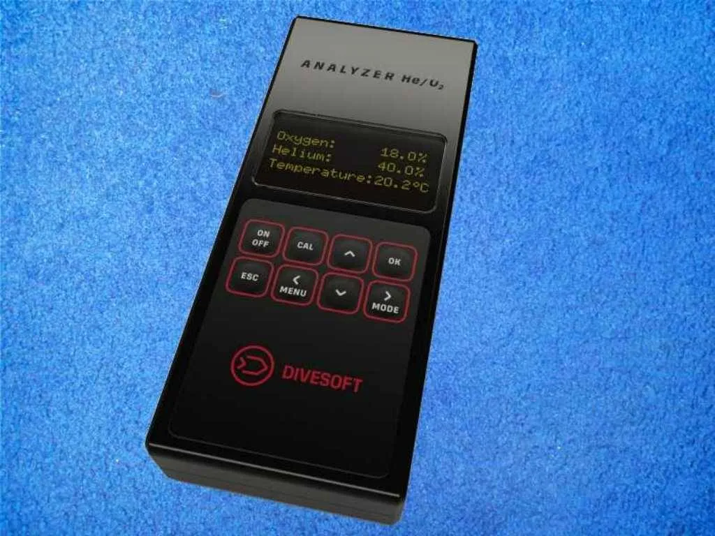 divesoft, analyzer, schwarz, vorne divesoft, analyzer, schwarz, vorne