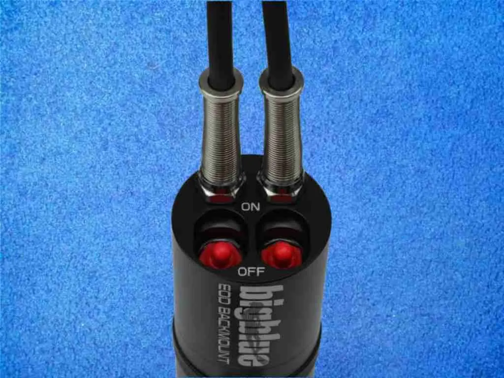 Bigblue EOD Akkutank, Schwarz, Dual Schalter