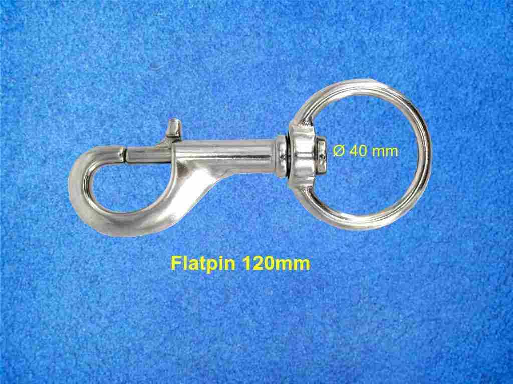 flatpin boltsnap, 120mm