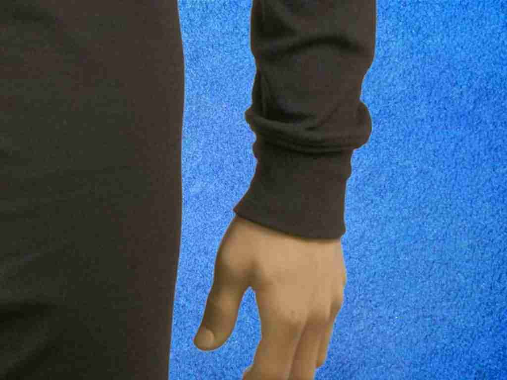 heizbarer unterzieher bündchen arm tauchen