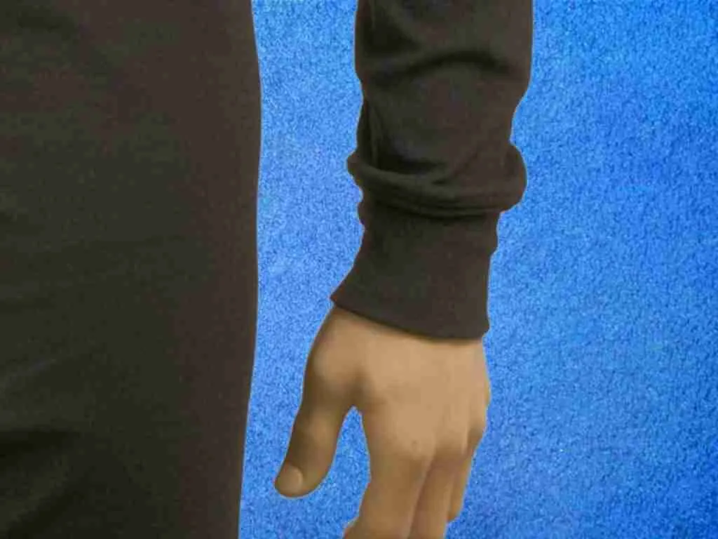 heizbarer unterzieher bündchen arm tauchen