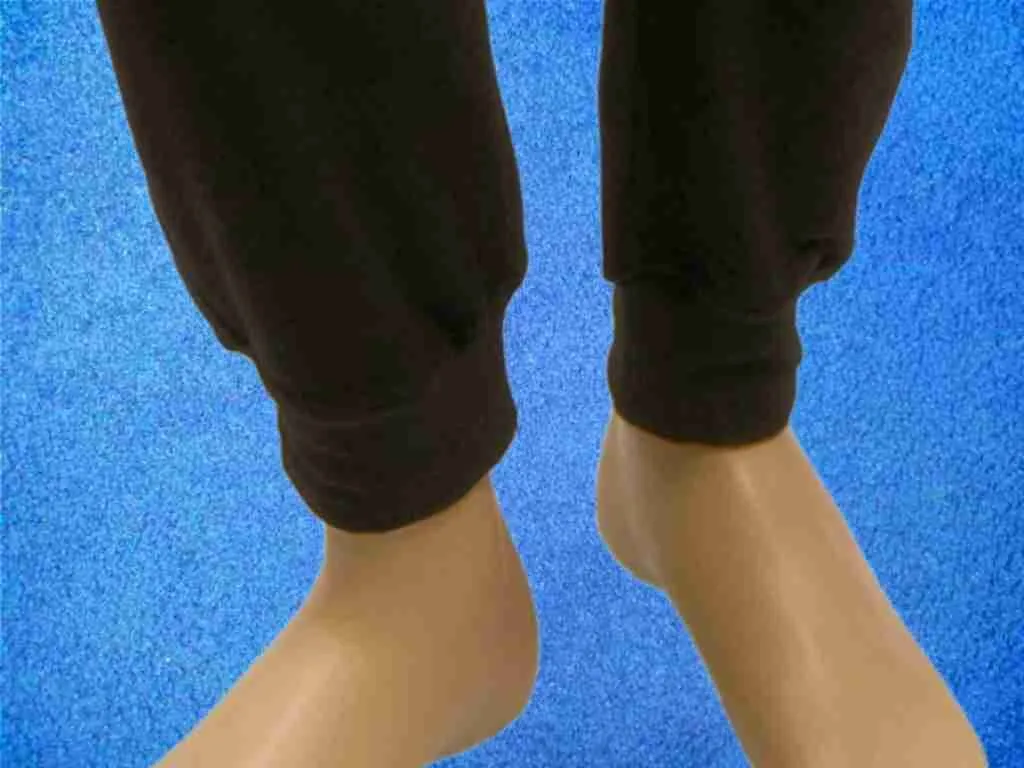 heizbarer unterzieher bündchen fuss tauchen