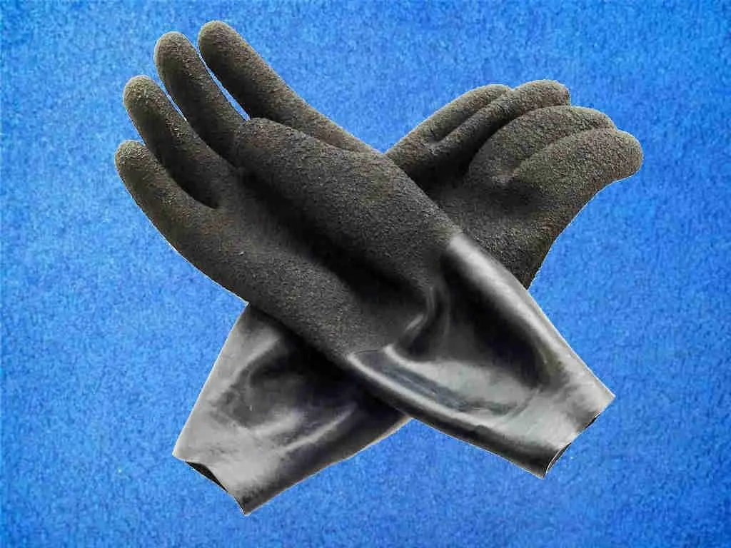 Handschuhe mit konischer Latex Manschette Grösse: XL