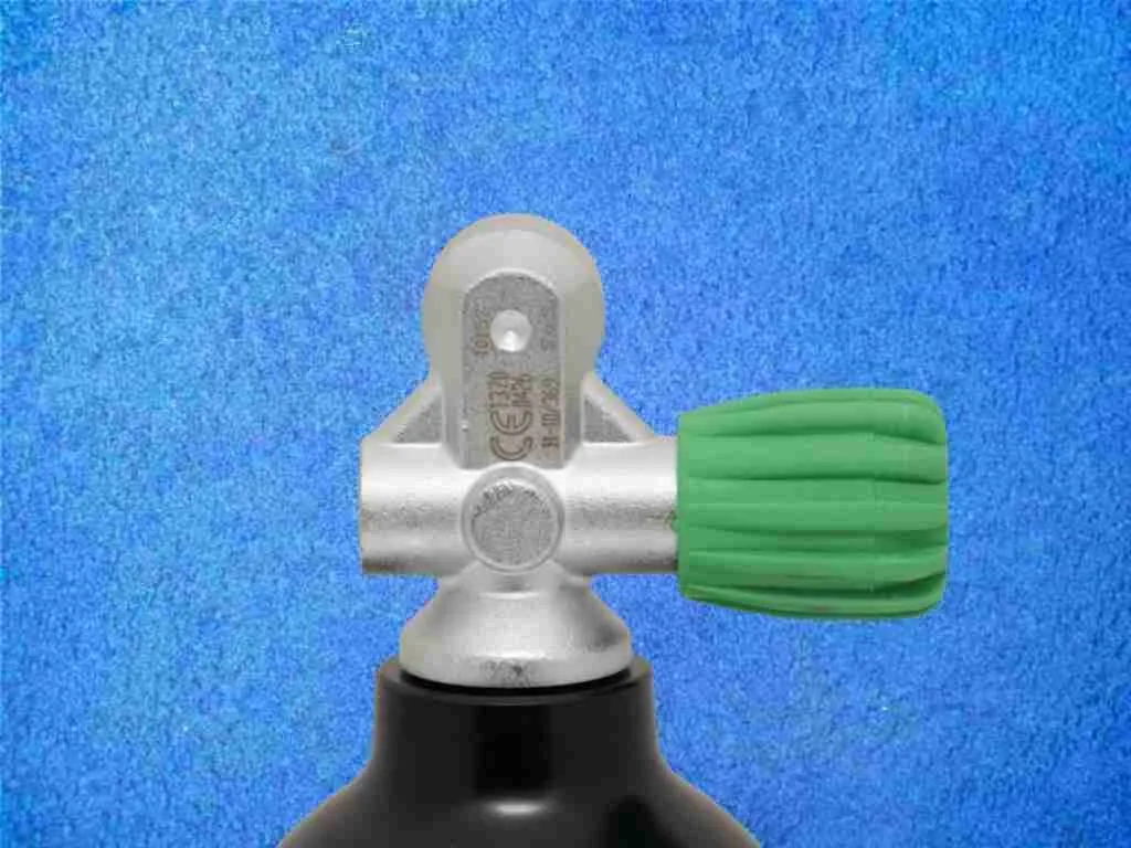 Nitrox Flaschenventil M26x2 Links, hinten