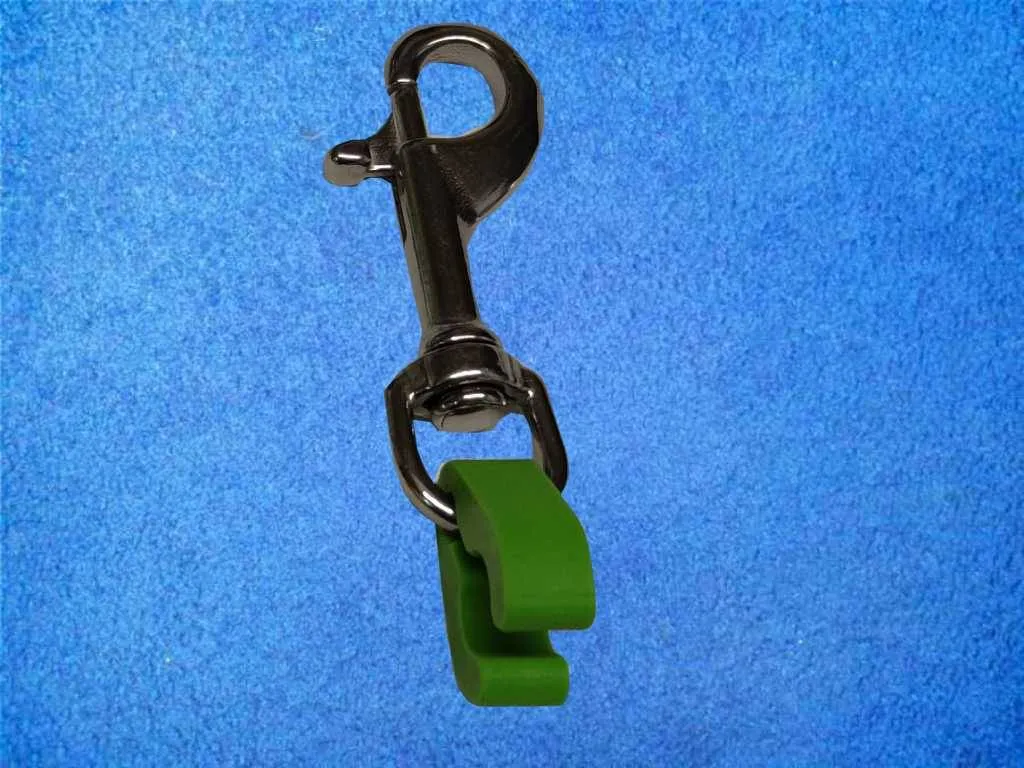 Quick Release Schlauchhalter Grün mit Boltsnap Quick Release Schlauchhalter Grün mit Boltsnap