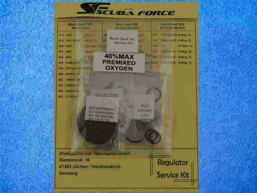 Scubaforce Service Kit SM 1te Stufe Scubaforce Service Kit SM 1te Stufe