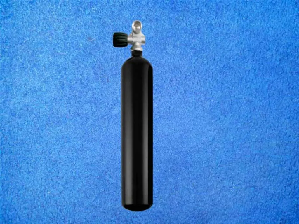 Tauchflasche 3 Liter 300 bar mit Mono-Ventil Links Tauchflasche 3 Liter 300 bar mit Mono-Ventil Links