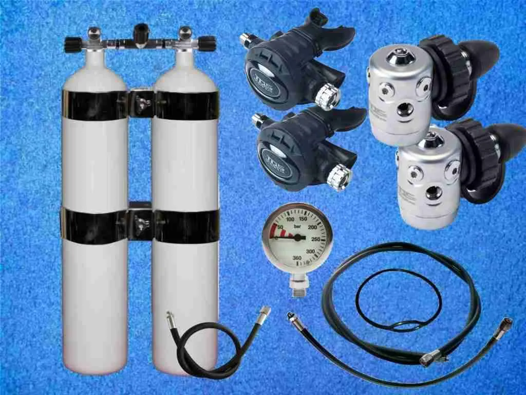 Atemregler Set TDS Oceanus Pro mit D8,5 konkav