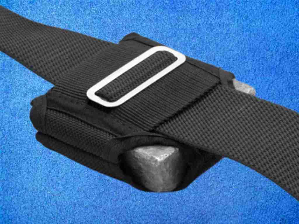 DUX Trimm Bleitasche auf dem Gurt