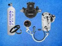 Tauchflasche 40cuft mit Apeks Atemregler